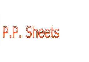 P.P. Sheets